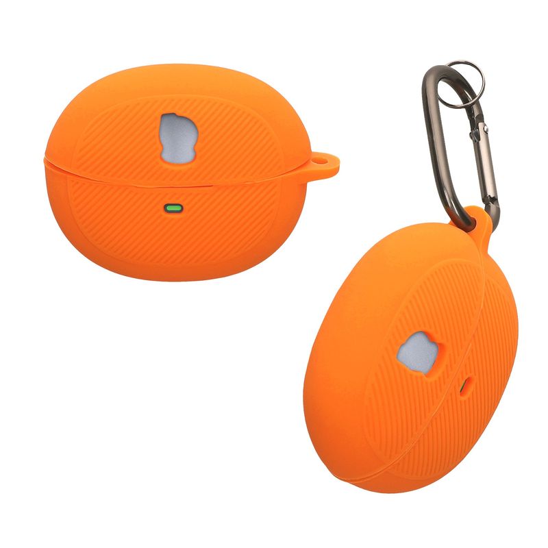 TV, Audio-Video si Foto - Portabile audio - Casti audio - Husa casti Kwmobile pentru Baseus Inspire XC1, protectie la zgarieturi, Silicon, portocaliu - Infinity.ro