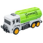 Jucarii, Copii si Bebe - Jucarii si jocuri - Vehicule si jucarii cu telecomanda - Masinute - Camion Cisterna de Jucarie cu Frictiune, Design Robust cu Protectii Frontale, 6 Roti, Material Non-Toxic, 21x7x9 cm - Infinity.ro