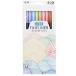 Carti si Birotica - Birotica - Instrumente de scris - Markere si carioci - Set 10 Finelinere LINC, Culori Asortate, Varf Fin pentru Contur si Schite, Capac Ventilat de Siguranta, Cutie Carton - Infinity.ro