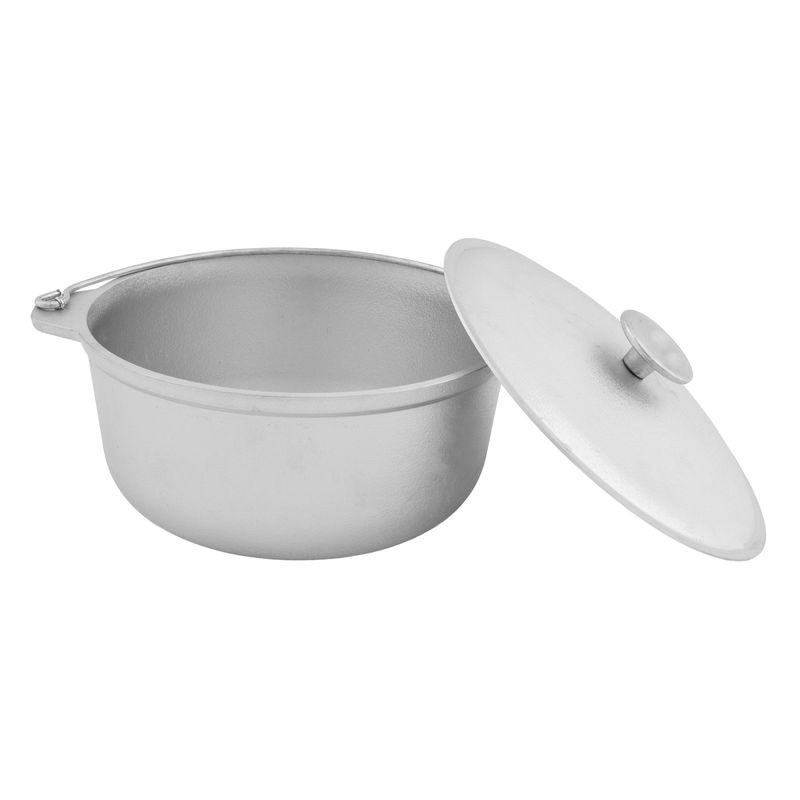 Casa si Gradina - Bucatarie si vesela - Vase pentru gatit - Oale si cratite - Ceaun Tuci din Aluminiu Alimentar cu Capac ELEFANT, Capacitate 3L, Grosime Perete/Fund 3 mm, pentru Interior si Camping - Infinity.ro