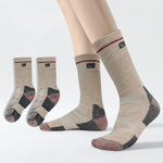 Fashion, accesorii si bijuterii - Barbati - Lenjerie si pijamale barbati - Sosete si ciorapi barbati - Sosete Termice pentru Ski si Drumetii, 92% Lana Merino, Groase, Respirabile, Uscare Rapida, Unisex - Beige, M (35 - 39) - Infinity.ro