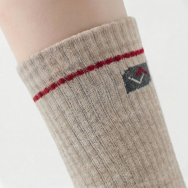 Fashion, accesorii si bijuterii - Barbati - Lenjerie si pijamale barbati - Sosete si ciorapi barbati - Sosete Termice pentru Ski si Drumetii, 92% Lana Merino, Groase, Respirabile, Uscare Rapida, Unisex - Beige, M (35 - 39) - Infinity.ro