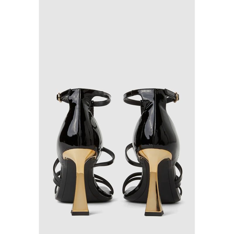 Fashion, accesorii si bijuterii - Femei - Incaltaminte femei - Sandale femei - Sandale de dama piele naturala Karl Lagerfeld KL32001 36 EU Negru - Infinity.ro