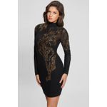 Fashion, accesorii si bijuterii - Femei - Imbracaminte femei - Rochii femei - Rochie dama Guess LS RYDER W3BK0R XS INTL Negru - Infinity.ro