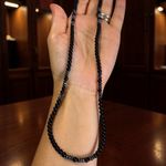Fashion, accesorii si bijuterii - Barbati - Bijuterii barbati - Lanturi si pandantive barbati - Colier barbati Aiden, elegant din margele de onix mat 4mm si hematit - Infinity.ro