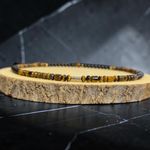 Fashion, accesorii si bijuterii - Barbati - Bijuterii barbati - Lanturi si pandantive barbati - Colier elegant barbati Enko din onix negru si ochi de tigru cu inchidere magnetica si accesorii argint placat cu aur - Infinity.ro