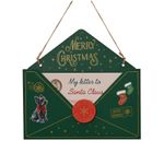Casa si Gradina - Decoratiuni - Decoratiuni de sezon - Ornament brad model Scrisoare catre Mos Craciun, 19 cm, verde - Infinity.ro