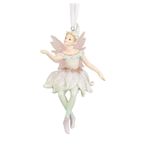 Casa si Gradina - Decoratiuni - Decoratiuni de sezon - Ornament brad Zana Rosella, 6.8x7.3x12.2 cm, bej - Infinity.ro