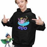 Fashion, accesorii si bijuterii - Copii - Imbracaminte copii - Pulovere si hanorace copii - Hanorac Copii Baieti Elio Glordon Glorp, negru, marime L Copii - Infinity.ro