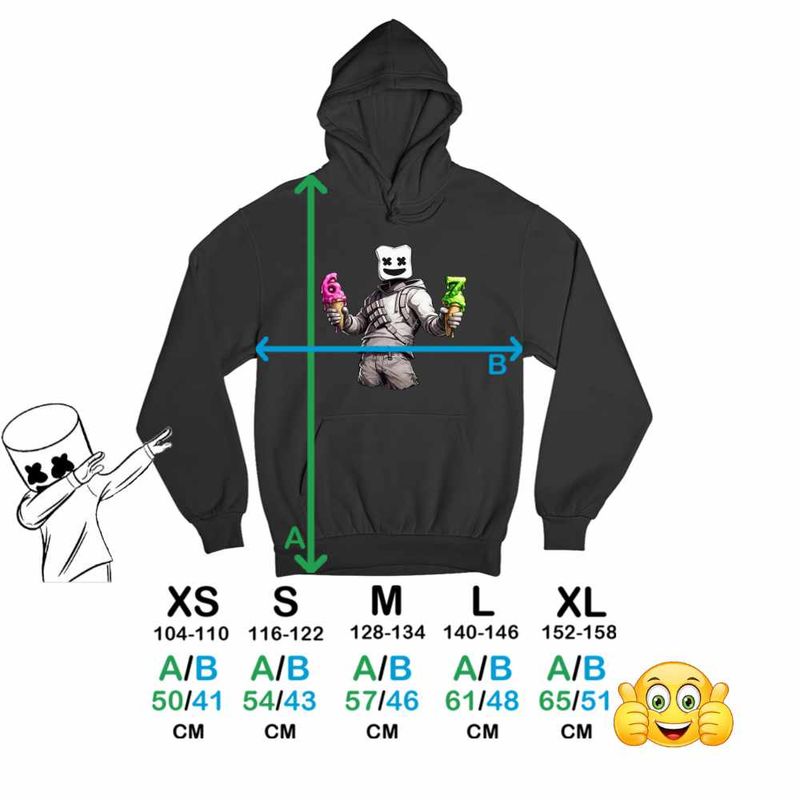 Fashion, accesorii si bijuterii - Copii - Imbracaminte copii - Pulovere si hanorace copii - Hanorac Copii Baieti Marshmello Six Seven 67, negru, marime L Copii - Infinity.ro