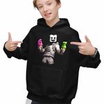 Fashion, accesorii si bijuterii - Copii - Imbracaminte copii - Pulovere si hanorace copii - Hanorac Copii Baieti Marshmello Six Seven 67, negru, marime L Copii - Infinity.ro