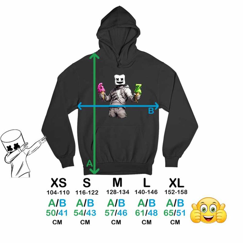 Fashion, accesorii si bijuterii - Copii - Imbracaminte copii - Pulovere si hanorace copii - Hanorac Copii Fete Marshmello Six Seven 67, negru, marime XS Copii - Infinity.ro