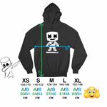 Fashion, accesorii si bijuterii - Copii - Imbracaminte copii - Pulovere si hanorace copii - Hanorac Copii Fete Marshmello Chibi Cartoon, negru, marime M Copii - Infinity.ro