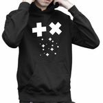 Fashion, accesorii si bijuterii - Copii - Imbracaminte copii - Pulovere si hanorace copii - Hanorac Copii Baieti Martin Garrix Plus Symbol, negru, marime M Copii - Infinity.ro