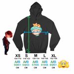 Fashion, accesorii si bijuterii - Copii - Imbracaminte copii - Pulovere si hanorace copii - Hanorac Copii Fete Shinee Jonghyun Chibi Kpop, negru, marime XS Copii - Infinity.ro