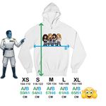 Fashion, accesorii si bijuterii - Copii - Imbracaminte copii - Pulovere si hanorace copii - Hanorac Copii Baieti Megadeth Cartoon Chibi, alb, marime M Copii - Infinity.ro