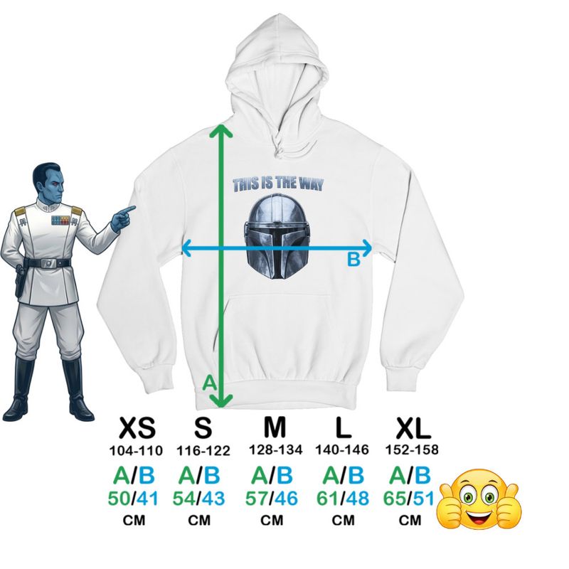 Fashion, accesorii si bijuterii - Copii - Imbracaminte copii - Pulovere si hanorace copii - Hanorac Copii Baieti Mandalorian Star Wars, alb, marime XL Copii - Infinity.ro