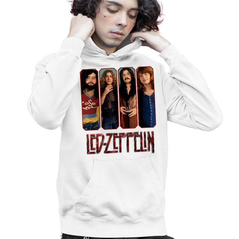 Fashion, accesorii si bijuterii - Copii - Imbracaminte copii - Pulovere si hanorace copii - Hanorac Copii Baieti Led Zeppelin Legend Merch, alb, marime XL Copii - Infinity.ro