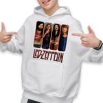 Fashion, accesorii si bijuterii - Copii - Imbracaminte copii - Pulovere si hanorace copii - Hanorac Copii Baieti Led Zeppelin Legend Merch, alb, marime XL Copii - Infinity.ro