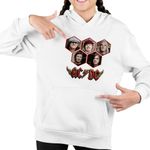 Fashion, accesorii si bijuterii - Copii - Imbracaminte copii - Pulovere si hanorace copii - Hanorac Copii Fete ACDC Rock Vibe ACDC Merch, alb, marime L Copii - Infinity.ro