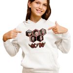 Fashion, accesorii si bijuterii - Copii - Imbracaminte copii - Pulovere si hanorace copii - Hanorac Copii Fete ACDC Rock Vibe ACDC Merch, alb, marime L Copii - Infinity.ro