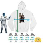Fashion, accesorii si bijuterii - Copii - Imbracaminte copii - Pulovere si hanorace copii - Hanorac Copii Baieti Star Wars Mandalorian, alb, marime M Copii - Infinity.ro