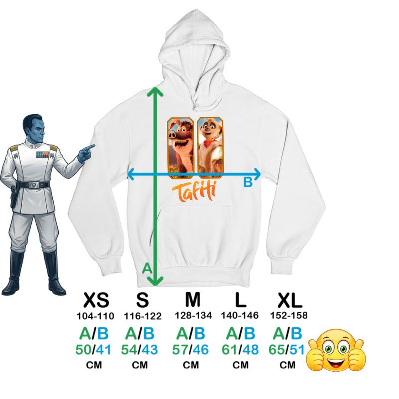 Fashion, accesorii si bijuterii - Copii - Imbracaminte copii - Pulovere si hanorace copii - Hanorac Copii Baieti Tafiti Adventures, alb, marime XL Copii - Infinity.ro