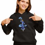 Fashion, accesorii si bijuterii - Copii - Imbracaminte copii - Pulovere si hanorace copii - Hanorac Copii Fete Avatar Katara Waterbender Legenda lui Aang Arte Martiale, negru, marime XL Copii - Infinity.ro