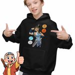 Fashion, accesorii si bijuterii - Copii - Imbracaminte copii - Pulovere si hanorace copii - Hanorac Copii Baieti Avatar Legenda lui Korra Cele 4 Elemente, negru, marime XS Copii - Infinity.ro