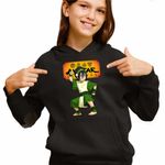 Fashion, accesorii si bijuterii - Copii - Imbracaminte copii - Pulovere si hanorace copii - Hanorac Copii Fete Avatar Toph Bei Fong Legenda lui Aang Airbender, negru, marime L Copii - Infinity.ro