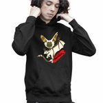 Fashion, accesorii si bijuterii - Copii - Imbracaminte copii - Pulovere si hanorace copii - Hanorac Copii Baieti Avatar Momo Last Airbender Maestru al Aerului, negru, marime XL Copii - Infinity.ro