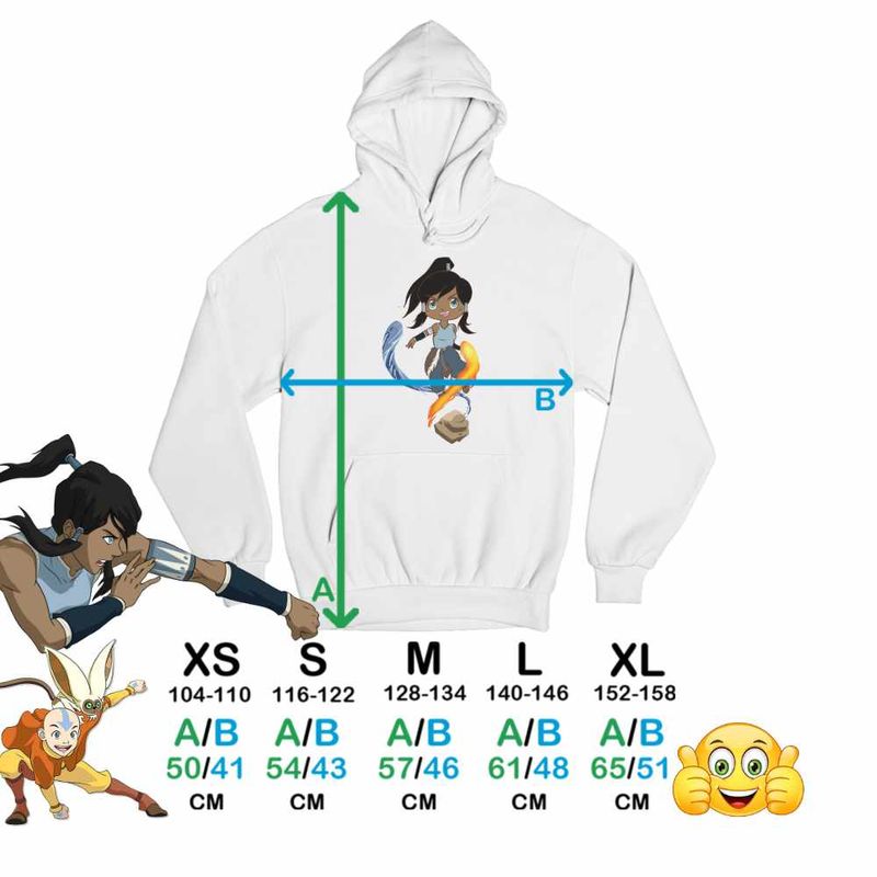 Fashion, accesorii si bijuterii - Copii - Imbracaminte copii - Pulovere si hanorace copii - Hanorac Copii Baieti Avatar Legenda lui Korra Reincarnare Airbender, alb, marime M Copii - Infinity.ro