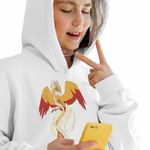 Fashion, accesorii si bijuterii - Copii - Imbracaminte copii - Pulovere si hanorace copii - Hanorac Copii Fete Avatar Dragon Phoenix Korra Airbender, alb, marime XL Copii - Infinity.ro