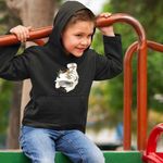 Fashion, accesorii si bijuterii - Copii - Imbracaminte copii - Pulovere si hanorace copii - Hanorac Copii Baieti Avatar Airbender Appa Maestru Aerului Momo, negru, marime XS Copii - Infinity.ro