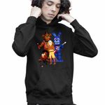 Fashion, accesorii si bijuterii - Copii - Imbracaminte copii - Pulovere si hanorace copii - Hanorac Copii Baieti Avatar Fnaf Freddy Last Airbender Firebender, negru, marime XL Copii - Infinity.ro