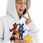 Fashion, accesorii si bijuterii - Copii - Imbracaminte copii - Pulovere si hanorace copii - Hanorac Copii Fete Avatar Fnaf Freddy Last Airbender Firebender, alb, marime XL Copii - Infinity.ro