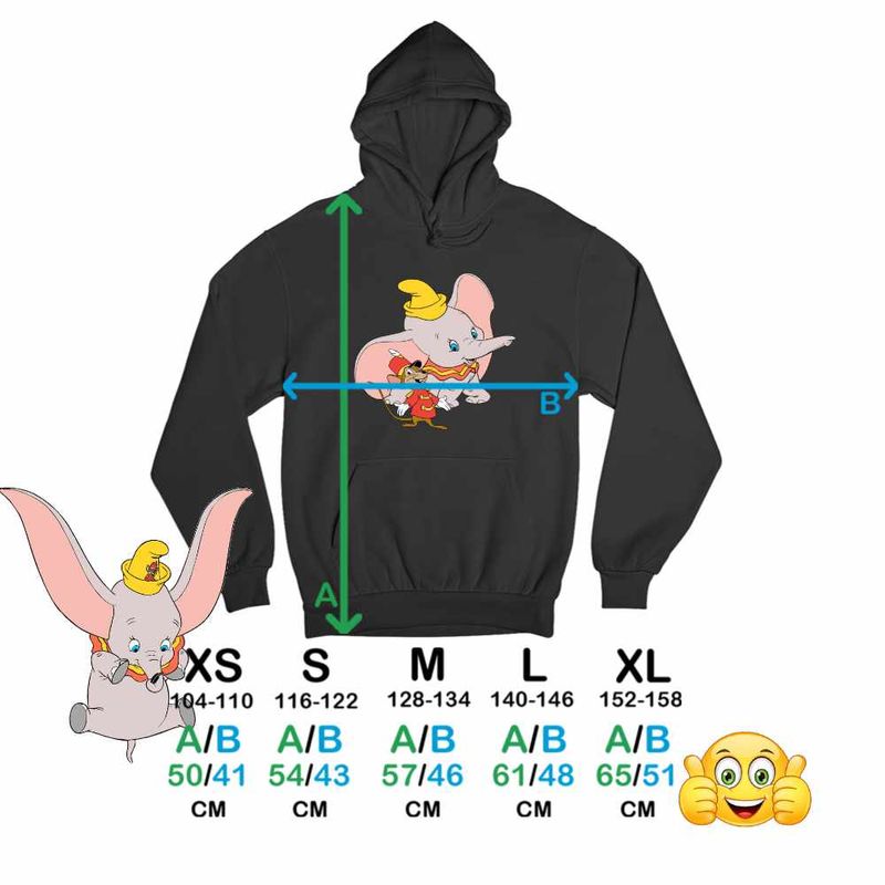Fashion, accesorii si bijuterii - Copii - Imbracaminte copii - Pulovere si hanorace copii - Hanorac Copii Baieti Dumbo Timothy Soricel Elefant Circ, negru, marime L Copii - Infinity.ro