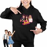 Fashion, accesorii si bijuterii - Copii - Imbracaminte copii - Pulovere si hanorace copii - Hanorac Copii Fete Soy Luna Matteo Ambar, negru, marime L Copii - Infinity.ro