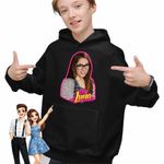 Fashion, accesorii si bijuterii - Copii - Imbracaminte copii - Pulovere si hanorace copii - Hanorac Copii Baieti Soy Luna Nina Simonetti, negru, marime L Copii - Infinity.ro