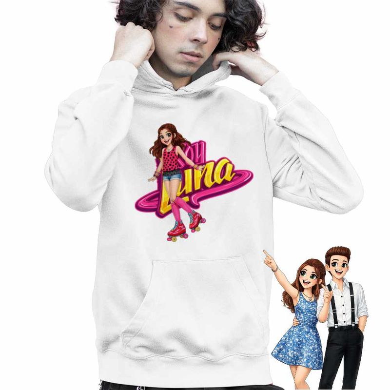Fashion, accesorii si bijuterii - Copii - Imbracaminte copii - Pulovere si hanorace copii - Hanorac Copii Baieti Soy Luna Argentina, alb, marime XL Copii - Infinity.ro