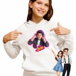 Fashion, accesorii si bijuterii - Copii - Imbracaminte copii - Pulovere si hanorace copii - Hanorac Copii Fete Soy Luna Simon Alvarez, alb, marime S Copii - Infinity.ro