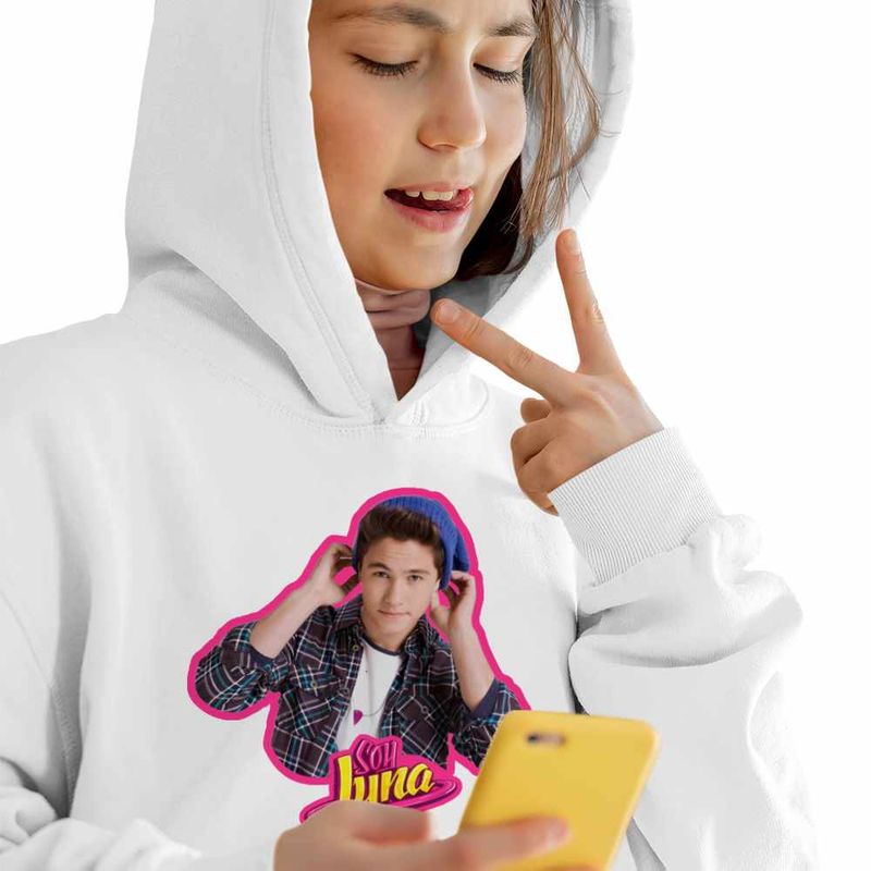 Fashion, accesorii si bijuterii - Copii - Imbracaminte copii - Pulovere si hanorace copii - Hanorac Copii Fete Soy Luna Simon Alvarez, alb, marime S Copii - Infinity.ro