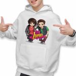 Fashion, accesorii si bijuterii - Copii - Imbracaminte copii - Pulovere si hanorace copii - Hanorac Copii Baieti Soy Luna Boys Chibi, alb, marime XL Copii - Infinity.ro