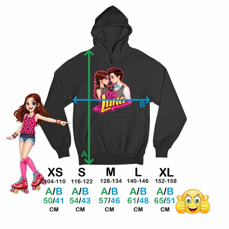 Fashion, accesorii si bijuterii - Copii - Imbracaminte copii - Pulovere si hanorace copii - Hanorac Copii Baieti Soy Luna Valente Love, negru, marime S Copii - Infinity.ro