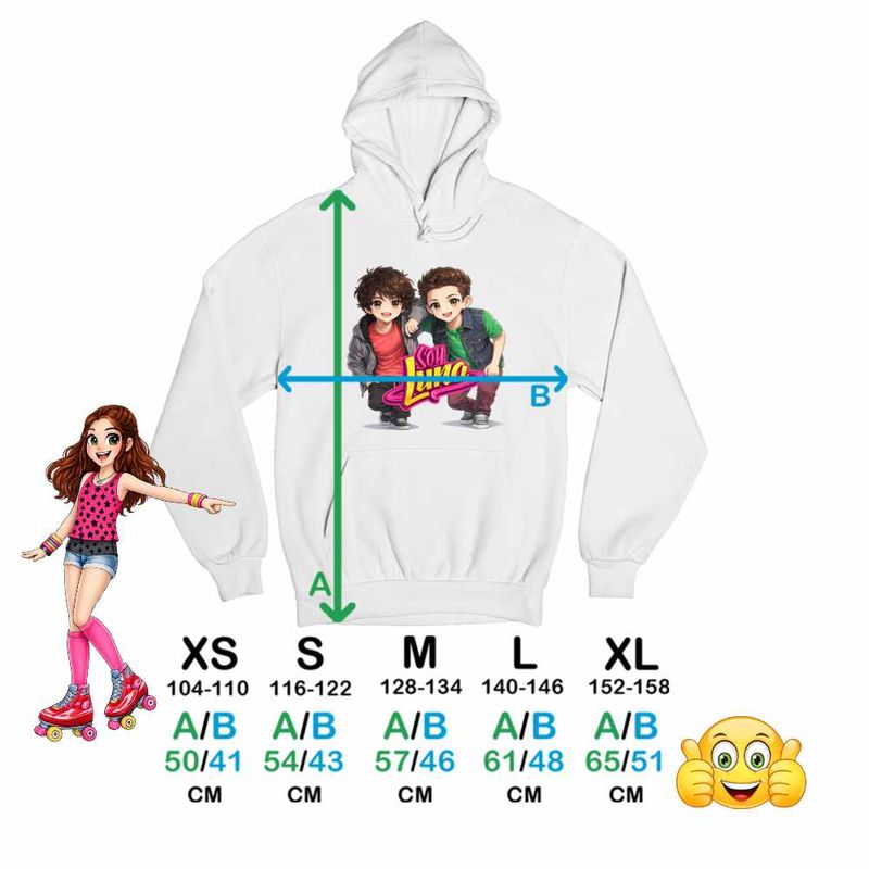 Fashion, accesorii si bijuterii - Copii - Imbracaminte copii - Pulovere si hanorace copii - Hanorac Copii Fete Soy Luna Boys Chibi, alb, marime L Copii - Infinity.ro