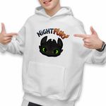 Fashion, accesorii si bijuterii - Copii - Imbracaminte copii - Pulovere si hanorace copii - Hanorac Copii Baieti Night Fury How to train your dragon, alb, marime M Copii - Infinity.ro