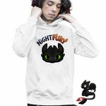Fashion, accesorii si bijuterii - Copii - Imbracaminte copii - Pulovere si hanorace copii - Hanorac Copii Baieti Night Fury How to train your dragon, alb, marime M Copii - Infinity.ro