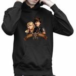 Fashion, accesorii si bijuterii - Copii - Imbracaminte copii - Pulovere si hanorace copii - Hanorac Copii Baieti Dragon Riders Hiccup Astrid How to train your dragon, negru, marime L Copii - Infinity.ro