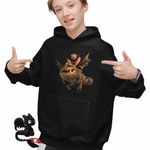 Fashion, accesorii si bijuterii - Copii - Imbracaminte copii - Pulovere si hanorace copii - Hanorac Copii Baieti Fishtlegs Meatlug How to train your dragon, negru, marime M Copii - Infinity.ro