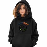 Fashion, accesorii si bijuterii - Copii - Imbracaminte copii - Pulovere si hanorace copii - Hanorac Copii Fete Night Fury How to train your dragon, negru, marime XS Copii - Infinity.ro